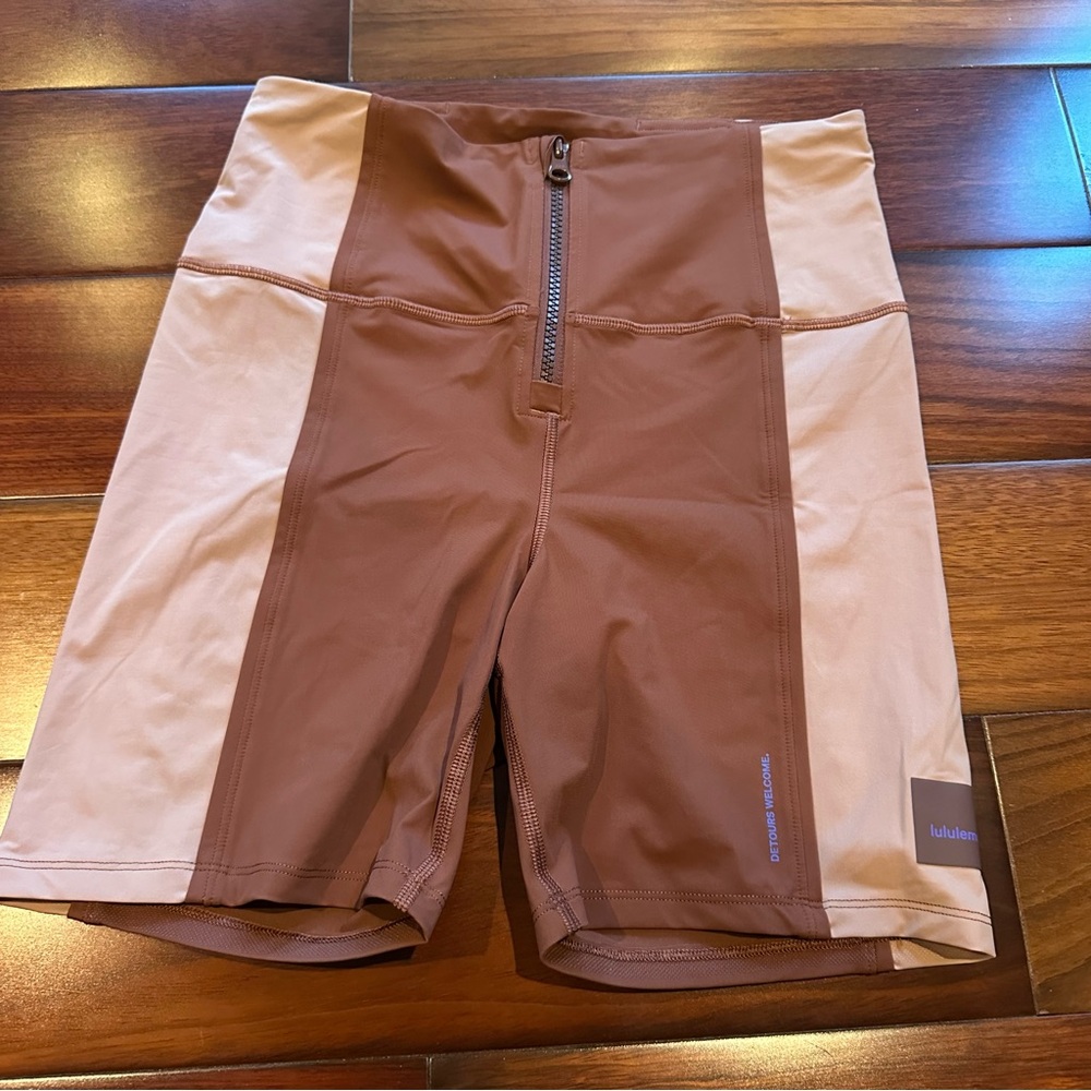 lululemon athletica Two-Tone Brown Bike Shorts